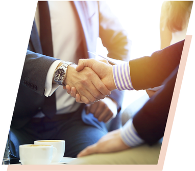 men in suits shaking hands